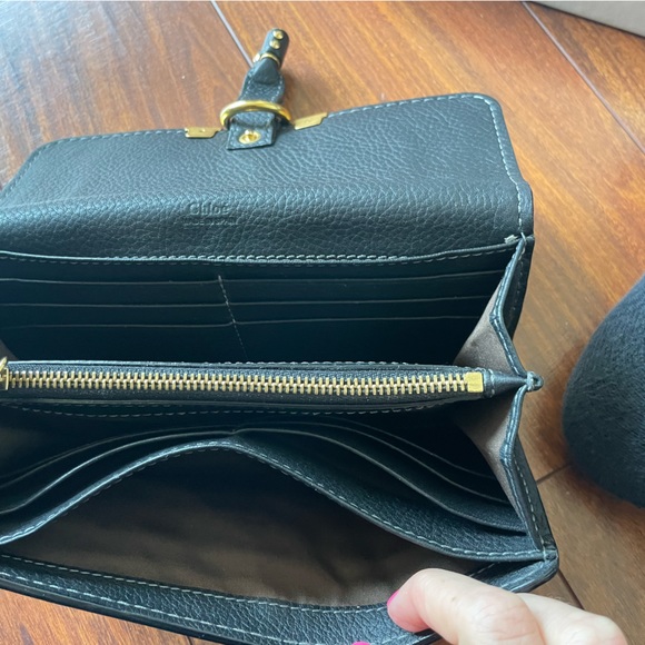 Chloe Marcie Leather Long Wallet - Picture 9 of 12